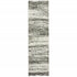 2' X 8' Gold And Slate Abstract Runner Rug